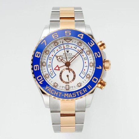 KF공장 롤렉스 요트마스터2 로즈골드콤비 화이트다이얼 브레이슬릿 YachtMaster II 116681 SS/RG KF 1:1 Best Edition White Dial on SS/RG Bracelet A7750