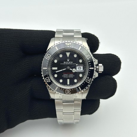 VS공장 롤렉스 씨드웰러 레드 스틸 블랙다이얼 브레이슬릿 Sea-Dweller 126600 VSF 1:1 Best Edition Black Dial On 904L SS Case and Bracelet VS3235