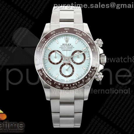 VS공장 롤렉스 데이토나 아이스다이얼 브레이슬릿 텅스텐 Daytona 126506 VSF 1:1 Best Edition 904L Steel Ice Blue Dial on SS Braclet VS4131 V2 (Weighted)
