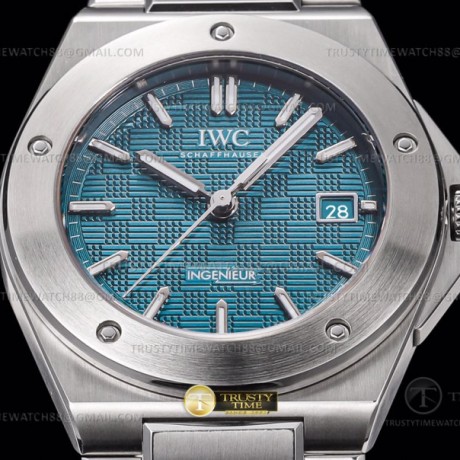 GH공장 IWC 인제니어 아쿠아다이얼 브레이슬릿 IWC0555D - Ingenieur Auto SS/SS A-Grn GHF MY9015 그린 블루
