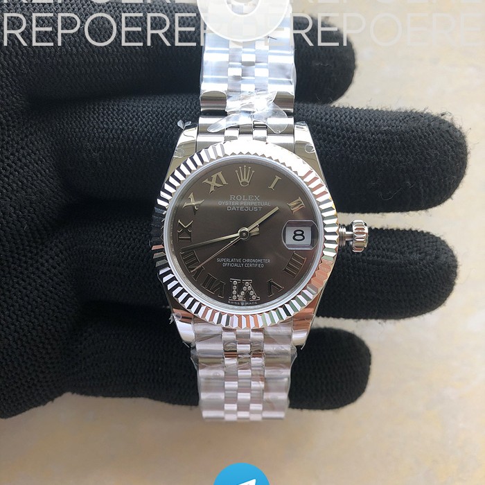BP공장 롤렉스 데이저스트 31 그레이다이얼 2813무브 21600진동 Datejust 31mm 278271 SS BP Best Edition Gray Roman Markers Dial on Jubilee Bracelet