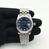 VS공장 롤렉스 데이저스트 36 텐포인트 블루다이얼 플루티드베젤 쥬빌레브레이슬릿 10p DateJust 36 SS 126234 VSF 1:1 Best Edition 904L Steel Blue Diamonds Dial on Jubilee Bracelet VS3235