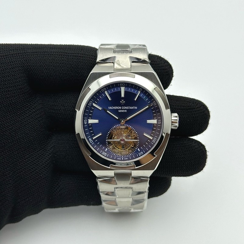 EUR공장 오버시즈 뚜르비용 블루다이얼 Traditionnelle Tourbillon SS EURF Best Edition Blue Dial on SS Bracelet