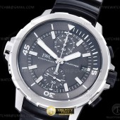 V6S공장 IWC 아쿠아타이머 크로노그래프 IW379506 그레이다이얼 러버스트랩 AquaTimer Chronograph IW379506 SS/RU Grey V6S A7750