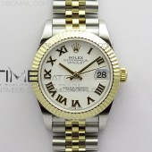 BP 롤렉스 데이저스트 31 옐로우골드콤비 화이트다이얼 2813 Datejust 31mm 278273 SS/YG BP Best Edition White Roman Markers Dial on SS/YG Jubilee Bracelet