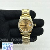 BP공장 롤렉스 데이저스트 31 옐로우골드 금통 샴페인다이얼 브레이슬릿 DJ Midsize 31mm Pres Diam YG/YG Gold Diam BP A2824