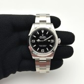 VS공장 롤렉스 익스플로러 스틸 블랙다이얼 브레이슬릿 40 Explorer 1 224270 904L SS/SS Blk VSF VS3230