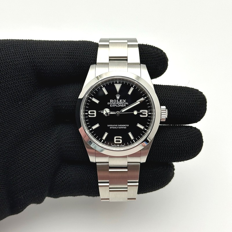 VS공장 롤렉스 익스플로러 스틸 블랙다이얼 브레이슬릿 40 Explorer 1 224270 904L SS/SS Blk VSF VS3230