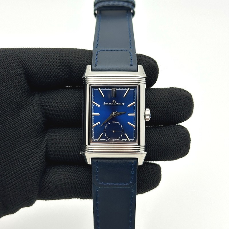 MG공장 예거 리베르소 듀오페이스 블루가죽스트랩 Reverso Tribute Small Seconds SS/LE Blue MGF A854A