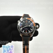 VS공장 오메가 씨마스터 플래닛오션 600M 코엑시얼 마스터 크로노미터 43.5MM 블랙다이얼 오렌지인서트 블랙스트랩 Planet Ocean 43.5mm SS/RU Black/Org VSF 1:1 Asia 8900