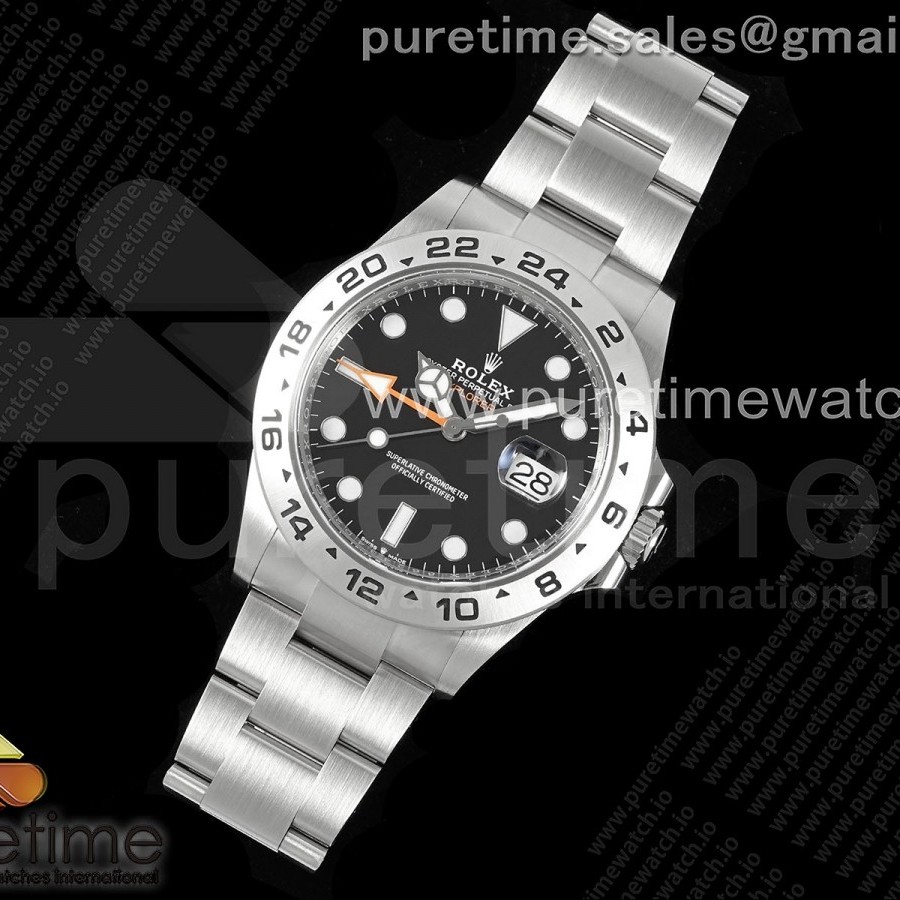 C+F공장 롤렉스 익스플로러2 42 스틸 블랙다이얼 브레이슬릿 Explorer II 42mm 226570 904L SS C+F 1:1 Best Edition Black Dial on Bracelet VR3285 CHS (씨플러스에프)