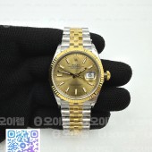 VS공장 롤렉스 데이저스트 36 옐로우골드콤비 샴페인플루티드다이얼 플루티드베젤 쥬빌레브레이슬릿 DJ 36mm Jub Flt 904L YG/SS P-Gold/Stk VSF VS3235(SB)