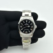 Clean공장 롤렉스 익스플로러 36 124270 스틸 블랙다이얼 브레이슬릿 클린공장 Explorer 124270 36mm 904L Steel Clean 1:1 Best Edition Black Dial on SS Bracelet VR3230