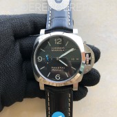 TT공장 파네라이 PAM1312 스틸 블랙다이얼 가죽스트랩 PAM1312 W TTF 1:1 Best Edition on Black Leather Strap P9010