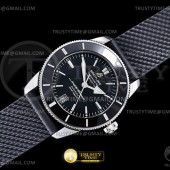 OX공장 브라이틀링 슈퍼오션 헤리티지 2 42 스틸 블랙다이얼 러버스트랩 Superocean Heritage II 42mm SS/RU Blk OXF A2824