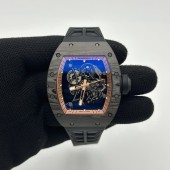 ZF공장 리차드밀 RM055 NTPT 스켈레톤다이얼 블랙러버스트랩 RM055 RG Inner Bezel Black Crown NTPT ZF 1:1 Best Edition on Black Rubber Strap RMUL2 Super Clone V2