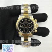 CLEAN공장 롤렉스 데이토나 옐로우골드콤비 블랙다이얼 브레이슬릿 클린