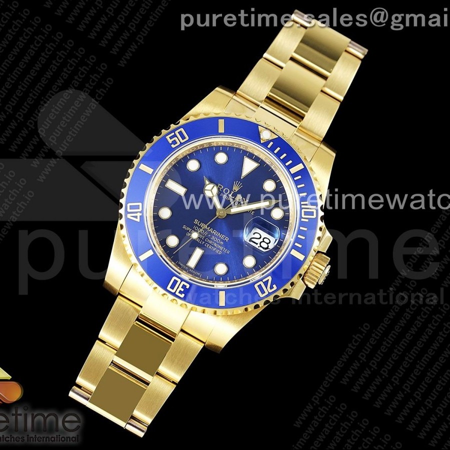 VS공장 롤렉스 서브마리너 40 청금 3135 Submariner 116618 LB Blue Ceramic YG Plated 904L Steel VSF 1:1 Best Edition VS3135
