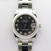 BP공장 롤렉스 데이저스트 31 자개다이얼 2813무브 21600진동 Datejust 31mm 278273 SS BP Best Edition Black MOP Crystal Markers Dial on Oyster Bracelet
