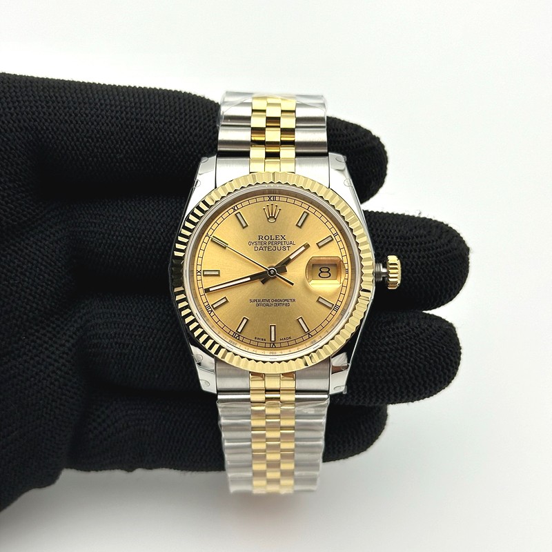 BP공장 롤렉스 데이저스트 36 옐로우골드콤비 샴페인다이얼 브레이슬릿 Rolex DateJust YG Combi&Champagne Dial V2