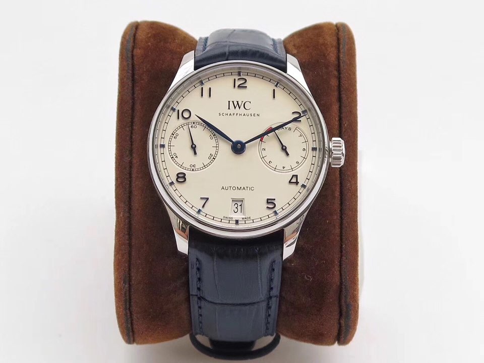 ZF공장 V5 IWC 포르투기저500705 세븐데이즈 부엉이IWC Portuguese 500705 Seven Days Baked Blue Hands 스틸 화이트 블루핸즈