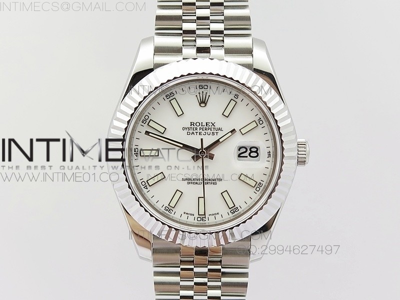 BP공장 롤렉스 데이저스트2 스틸 화이트다이얼 바인덱스 Rolex DateJust2 SS&White Dial Bar Index 신형브레스렛