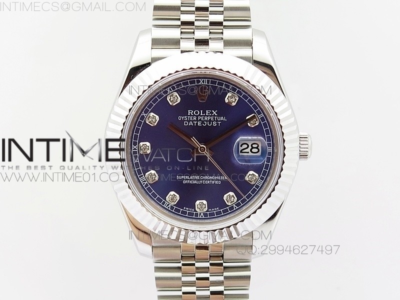 BP공장 롤렉스 데이저스트2 스틸 블루다이얼 다이아인덱스 Rolex DateJust2 SS&Blue Dial Diamond Index 신형브레스렛