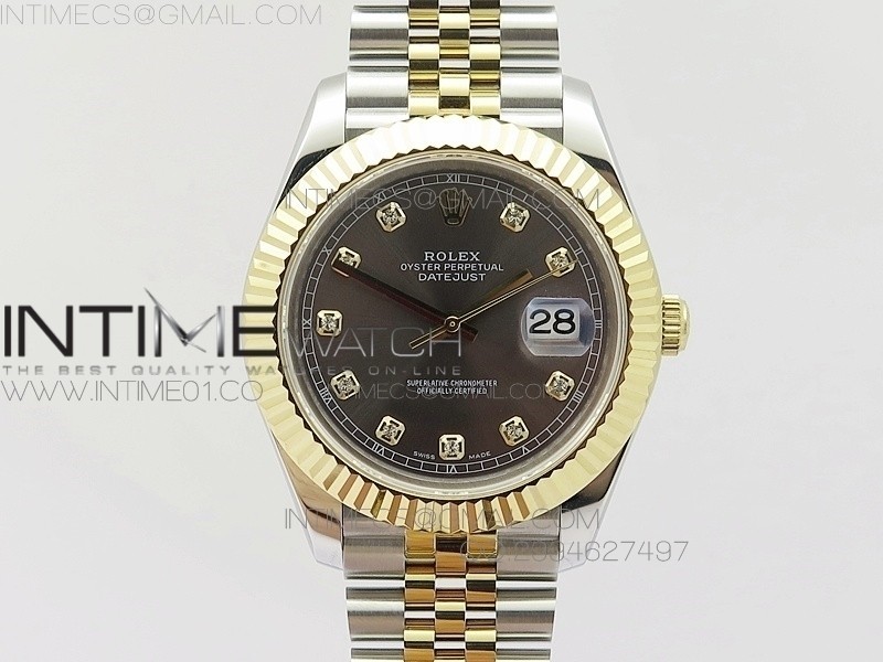 BP공장 롤렉스 데이저스트2 옐로우골드콤비 그레이다이얼 텐포인트인덱스 Rolex DateJust2 SS&YG Gray Dial 10Point Index 신형브레스렛