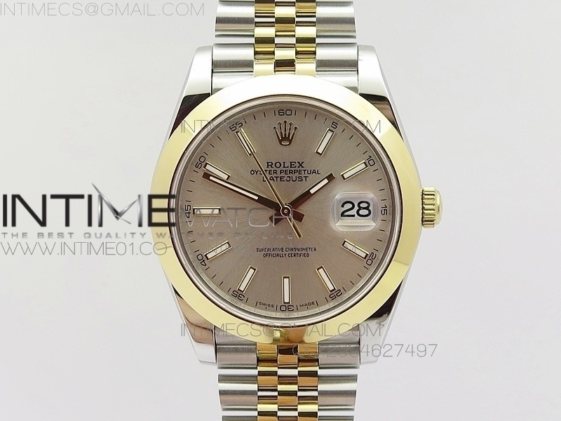 BP공장 롤렉스 데이저스트2 옐로우골드 콤비 돔베젤 연갈색다이얼 바인덱스 쥬빌레브레이슬릿