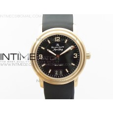 블랑팡 르망 빅데이트 2850B 로즈골드 블랙다이얼 러버스트랩 LEMAN 2850B RG BLACK DIAL ON BLACK RUBBER STRAP CAL.6950