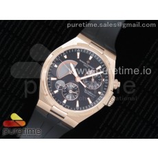 TWA공장 바쉐론콘스탄틴 오버시즈 듀얼타임 파워리저브 로즈골드금장 블랙다이얼 러버스트랩 Overseas Dual Time Power Reserve RG Black Dial on Black Rubber Strap A1222