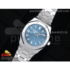 OM공장 오데마피게 로얄오크 41MM 블루다이얼 브레이슬릿 Royal Oak 41mm 15500 SS Blue Textured Dial on SS Bracelet MIYOTA 9015