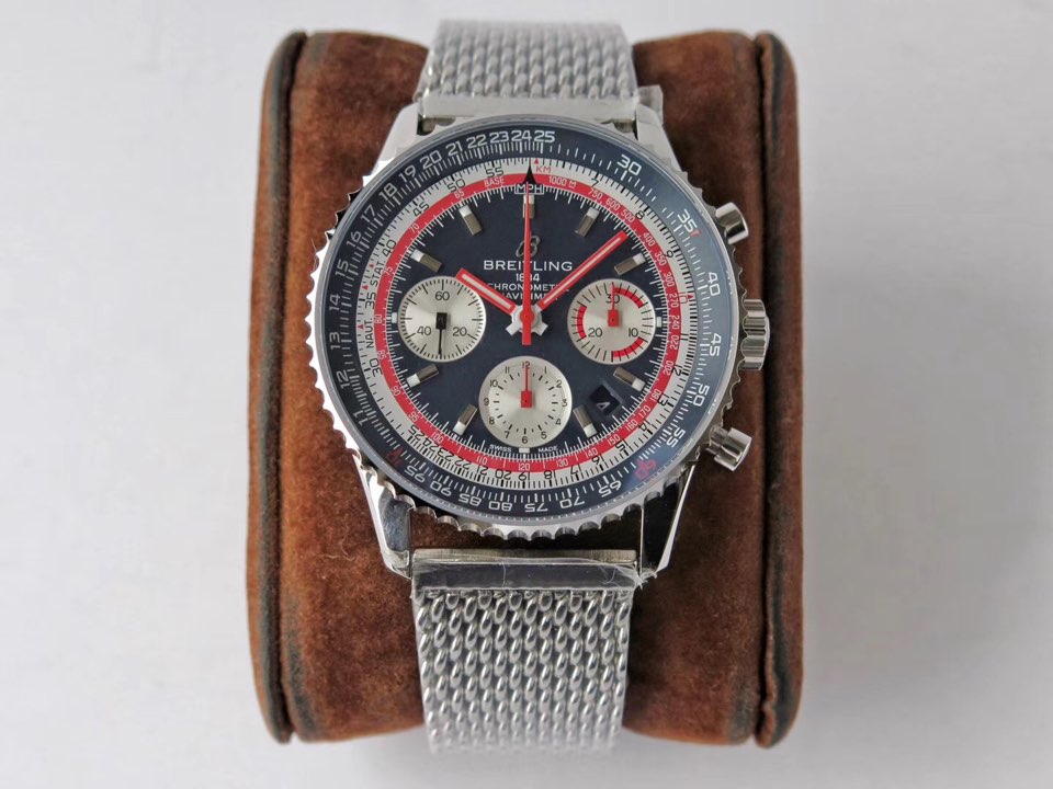 AI공장 브라이틀링 내비타이머 RANAM 블루다이얼 브레이슬릿