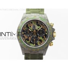 WW공장 V2 데이토나 카본 그린다이얼 나일론스트랩 Daytona Diw Carbon V2 Camouflage/Green Dial On Green Nylon Strap A7750
