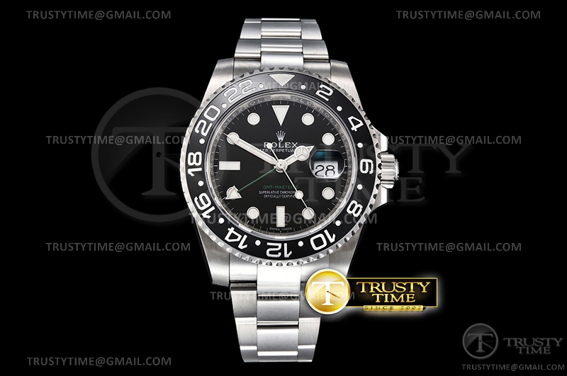 V9공장 롤렉스GMT 블랙다이얼 3186 GMT II 116710LN Oyst 904L SS/SS Blk V9F A3186 CHS