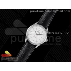 KZ공장 롤렉스 셀리니 스틸 화이트다이얼 가죽스트랩 Cellini SS KZF 1:1 Best Edition White Dial Stick Markers on Black Leather Strap SA3132