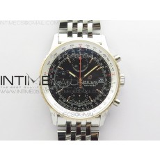 KOR공장 브라이틀링 내비타이머 41미리 블랙다이얼 로즈골드콤비 브레이슬릿 Navitimer 1 41mm SS/RG KOR 1:1 Best Edition Black Dial on SS Bracelet A7750(Free leather strap)