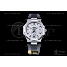GR공장 V3 파텍필립 노틸러스 애뉴얼 캘린더 스틸 화이트다이얼 러버스트랩 Patekphilippe Nautilus Annual Calendar 5726 SS White Dial Rubber Strap