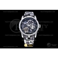 BBR공장 엑스칼리버 플라잉 뚜르비용 스켈레톤다이얼 러버스트랩 Excalibur Flying Tourb Blk SS/RU Ske BBR Tour