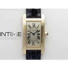 8848공장 까르띠에 탱크 아메리칸워치 19 로즈골드금통 실버다이얼 블랙악어스트랩