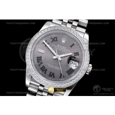 BP공장 롤렉스 데이저스트 36 스틸 슬레이트 로만다이얼 윔블던 다이아몬드베젤 쥬빌레브레이슬릿 DJ 36mm Jub Dia SS/SS Grey/Rmn BPF A2824