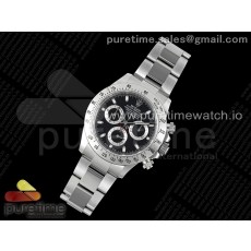 CLEAN공장 롤렉스 스틸 데이토나 블랙다이얼 브레이슬릿 클린공장 Daytona 116520 Clean 1:1 Best Edition 904L SS Case and Bracelet Black Dial SA4130 V2