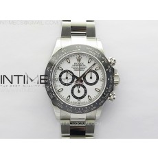Noob공장 롤렉스 세라믹 데이토나 화이트다이얼 브레이슬릿 눕 Daytona 116500LN Noob 904L 1:1 Best Edition White Dial on 904L SS Bracelet SA4130