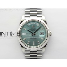 GM공장 롤렉스 데이데이트 40 바게트인덱스 아이스블루다이얼 프레지던트브레이슬릿 DayDate 40mm 228239 GMF 1:1 Best SS Ice Blue Dial T Diamonds Markers on President Bracelet A3255