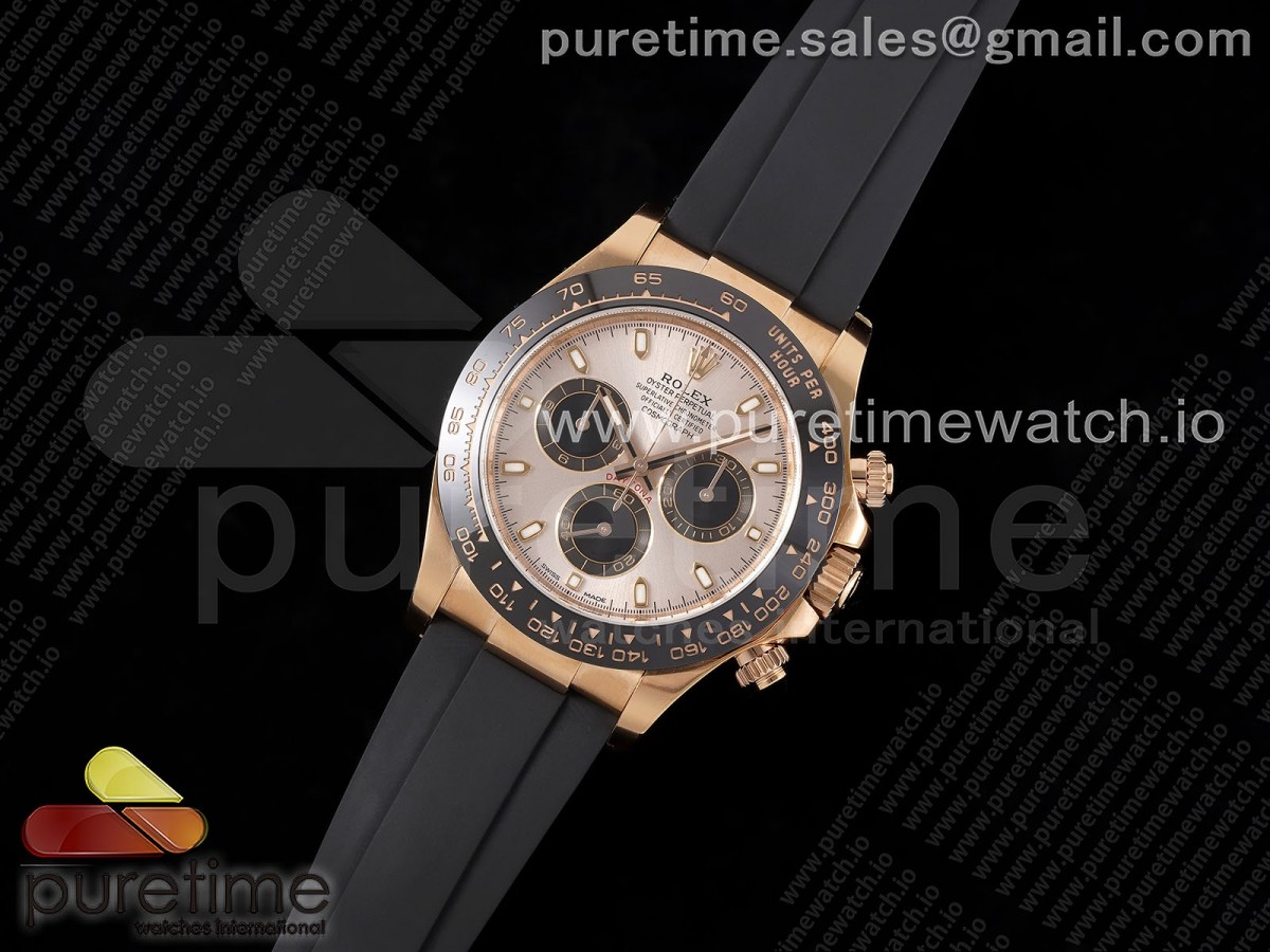 Clean공장 롤렉스 세라믹 데이토나 로즈골드금통 러버스트랩 클린 Daytona 116515 Clean 1:1 Best Edition Silver Dial RG Markers on Oysterflex Strap SA4130 V2 클린공장