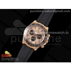 Clean공장 롤렉스 세라믹 데이토나 로즈골드금통 로즈골드다이얼 러버스트랩 클린 Daytona 116515 Clean 1:1 Best Edition RG Dial Black Markers on Oysterflex Strap SA4130 V2 클린공장