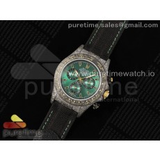 DIW공장 롤렉스 데이토나 DIW 카본케이스 그린다이얼 나일론스트랩 Daytona DIW Carbon/YG Case and Bezel DIWF Edition Green Dial on Black Nylon Strap A7750