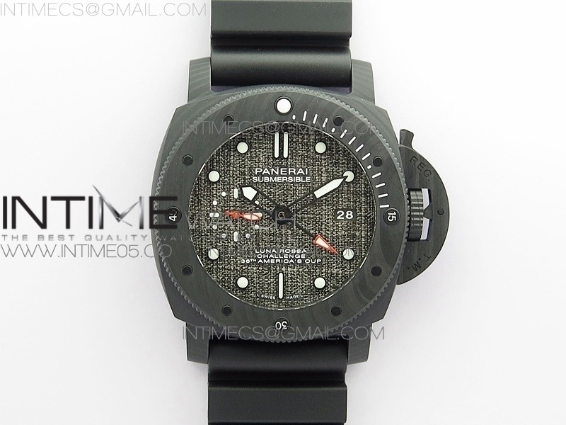 VS공장 파네라이 PAM1039 섭머저블 카보테크 그레이다이얼 러버스트랩 PAM1039 Carbotech VSF Best Edition Dark Grey Sail Dial on Rubber Strap P.9010 Clone