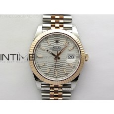 VS공장 롤렉스 데이저스트 41 로즈골드콤비 모티브그레이플루티드다이얼 플루티드베젤 쥬빌레브레이슬릿 DateJust 41 126331 904L SS/RG VSF 1:1 Best Edition Motif Gray Fluted Dial on Jubilee Bracelet VS3235