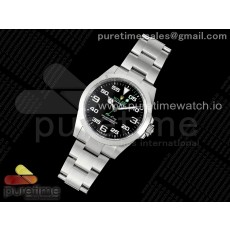 Clean공장 롤렉스 에어킹 블랙다이얼 브레이슬릿 클린공장 Air-King 126900 Clean 1:1 Best Edition 904L Steel Black Dial on SS Bracelet VR3230